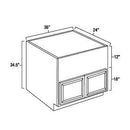 Butterscotch Shaker 36" Farmhouse Sink Base