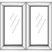 Caldwell Navy 36" X 36" Glass Door (Frosted Glass) - 2 Doors