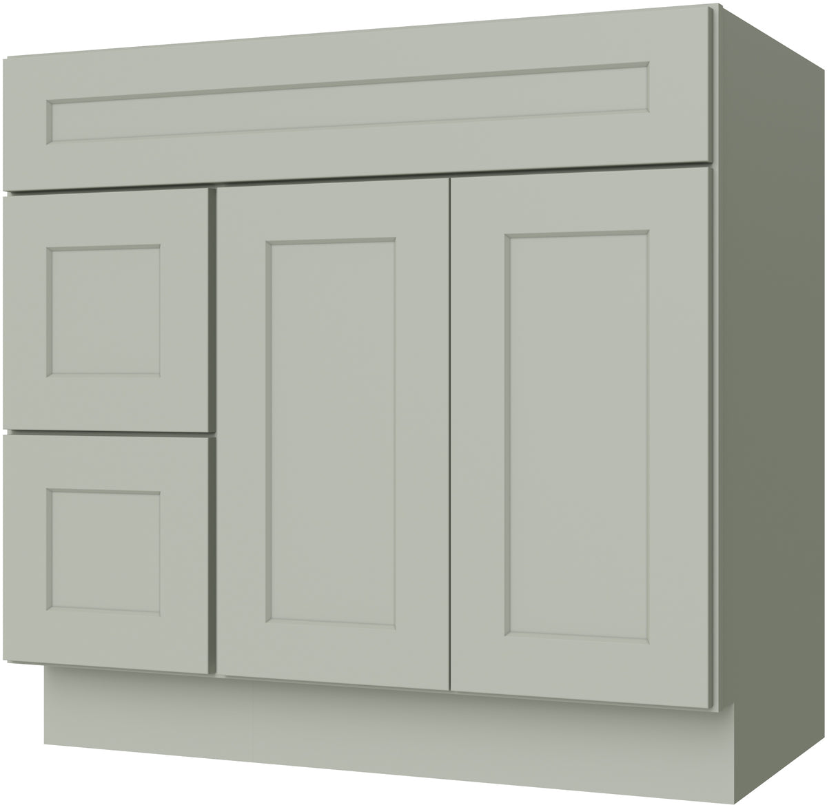 Caldwell Sage Green Vanity 36" X 21" Doors On The Right