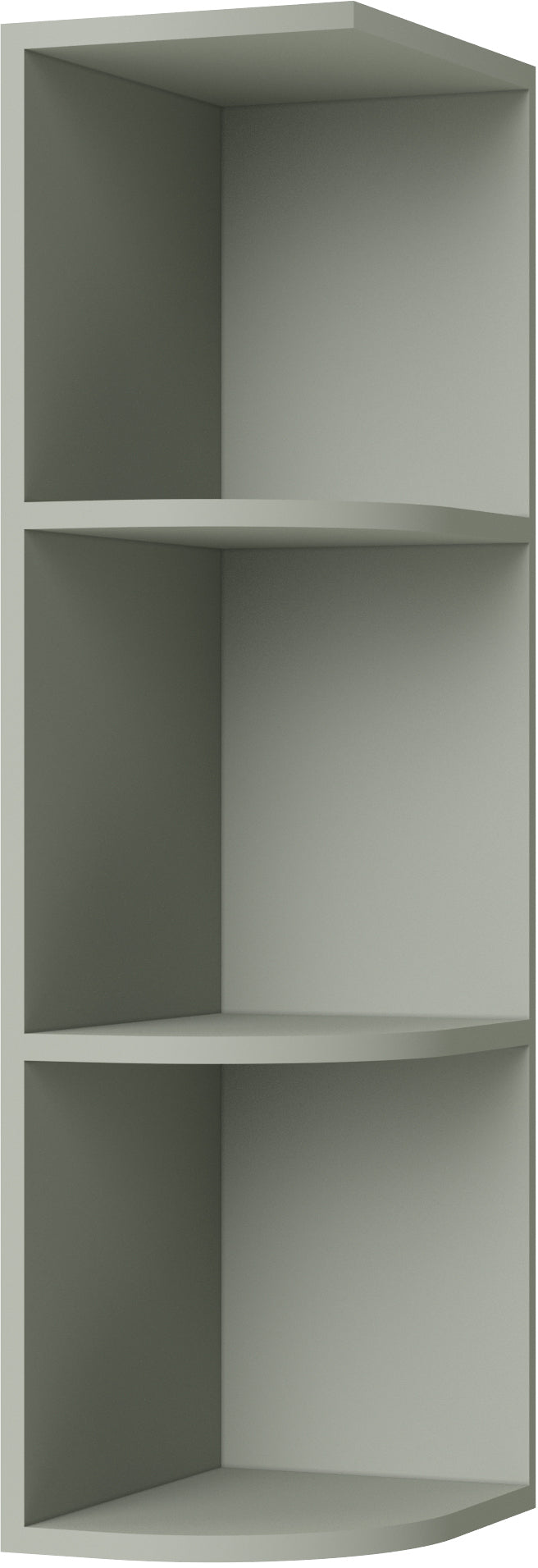 Caldwell Sage Green Wall End Shelf 09" X 30" Assembled