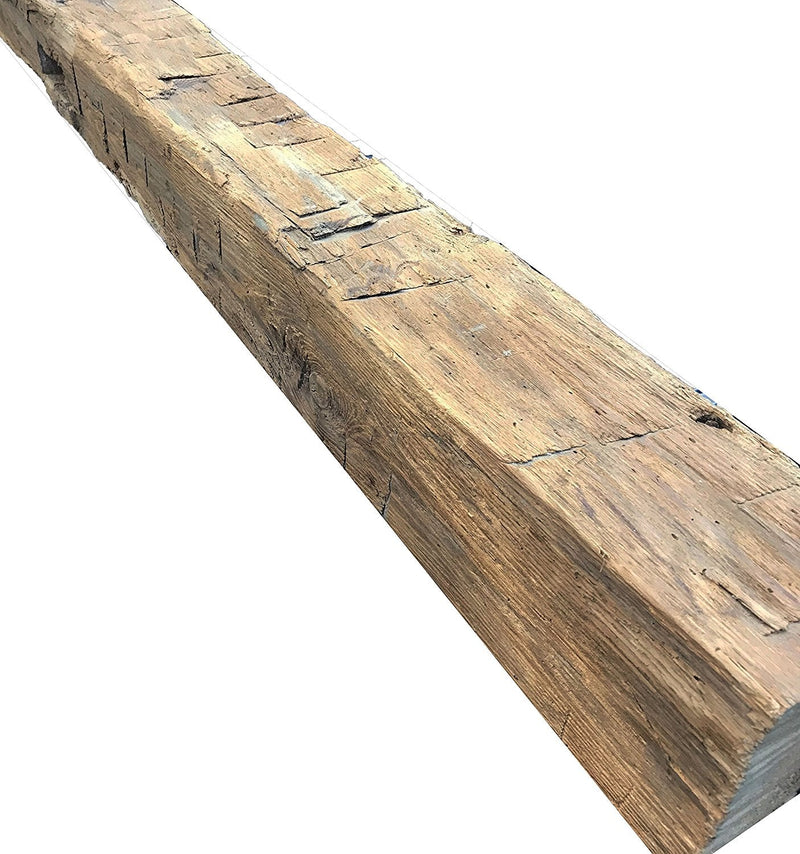 Central Exclusive Reclaimed Wood Square Block Riser- 7L x 7W x 5H