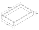 Knotty Hickory Shaker 15" Roll Out Tray