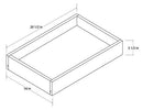 Aspen White 18" Roll Out Tray