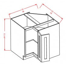 Shaker Honey 36" Base Easy Reach Cabinet