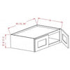 Java Shaker 30" W x 24" H Wall Refrigerator Cabinet