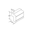 Slim Shaker Aberdeen Green Light Rail Moulding - 96'W x 1 9/16"H x 2 1/4"D