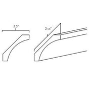 Platinum Shaker Large Cove Crown Molding Decorative