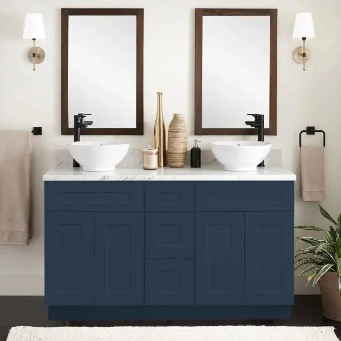 Navy Blue Shaker Bathroom Vanities