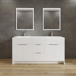 Palermo Gloss White Vanities - Palermo Gloss White Bathroom Vanities