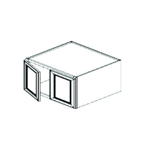 Toffee Shaker 30" x 24" x 24" Refrigerator Wall Cabinet