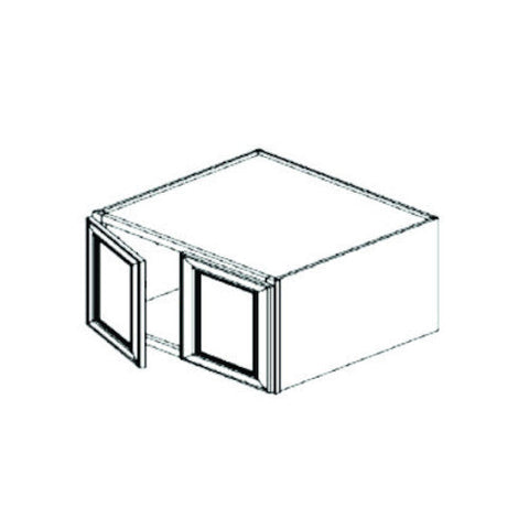 Toffee Shaker 30" x 24" x 24" Refrigerator Wall Cabinet