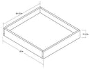 Aspen White 27" Roll Out Tray