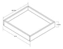 Rustic Hickory Shaker 33" Roll Out Tray