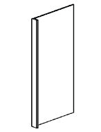 Navy Blue Shaker Refrigerator End Panel