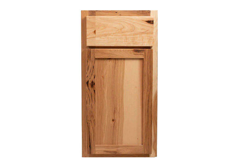 Amish Rustic Hickory Kitchen Cabinets - 10x10 L-Shaped Kitchen Design Layout