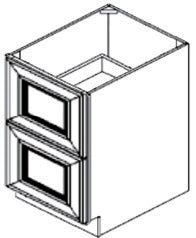 Caldwell Sage Green 2 Drawer Base 30" Assembled