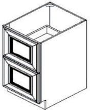 Caldwell Sage Green 2 Drawer Base 30" Assembled