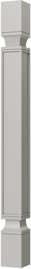 Cream White Shaker Turn Post 3" X 3" X 34 1/2" Pre-Assembled