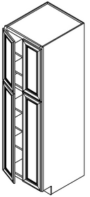 Sandy Mirage Shaker Pantry 30" X 84" X 24" W/O Drawer