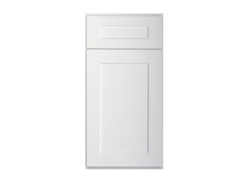 Shaker White Kitchen Cabinets - 10x10 L-Shaped Kitchen Design Layout