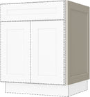 Sandy Mirage Shaker Lower Single Door For 24" Wide Pantry