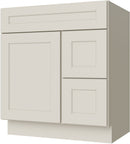 Sandy Mirage Shaker Vanity 30" X 21" Door On The Left