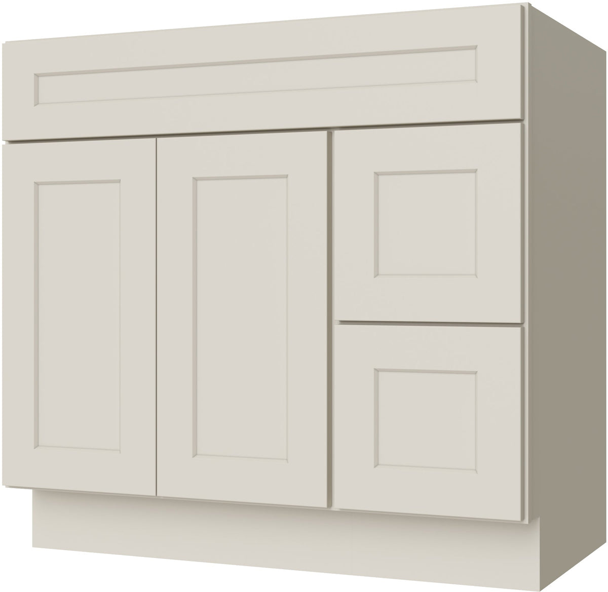 Caldwell Sandy Mirage Vanity 36" X 21" Doors On The Left Assembled