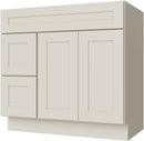 Sandy Mirage Shaker Vanity 36" X 21" Doors On The Right