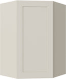 Sandy Mirage Shaker Wall Diagonal Corner Cabinet 24" X 36"