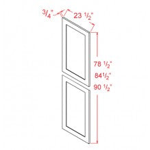 Shaker Black 23-1/2"W X 90-1/2"H Tall Decorative End Panel