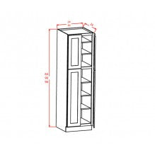 Shaker Navy Blue 30"W X 96"H Wall Pantry