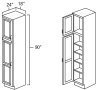 Snow White Shaker 18" x 90" Pantry Cabinet