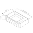 Rustic Hickory Shaker 30" Under Cabinet Drawer Pre-Assembled