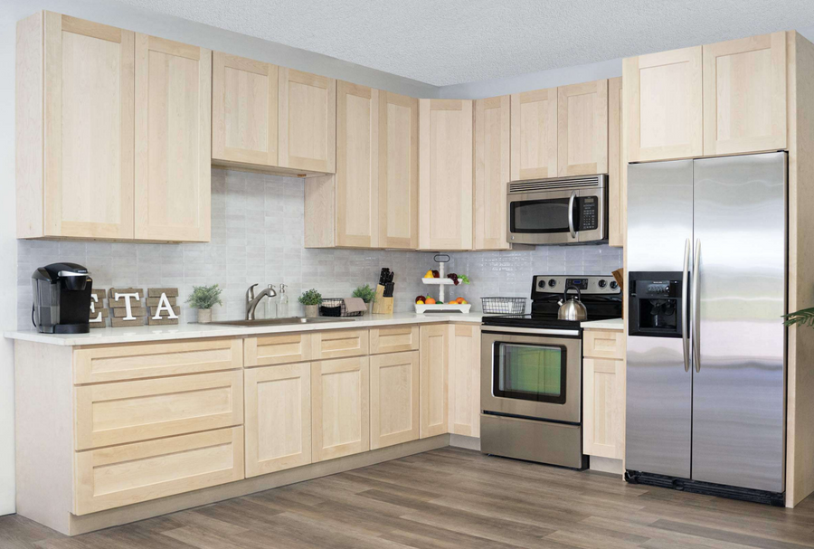 Laurel Natural RTA Kitchen Cabinets