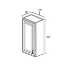 White Shaker 12" x 42" Wall Cabinet