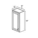 White Shaker 21" x 30" Wall Cabinet