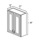White Shaker 27" W x 36" H Wall Cabinet
