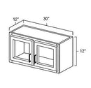 White Shaker 30" x 12" Wall Cabinet