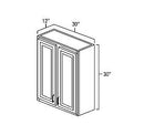 White Shaker 30" x 30" Wall Cabinet