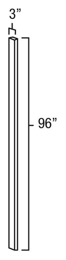 Knotty Hickory Shaker 3" x 96" Wall Filler