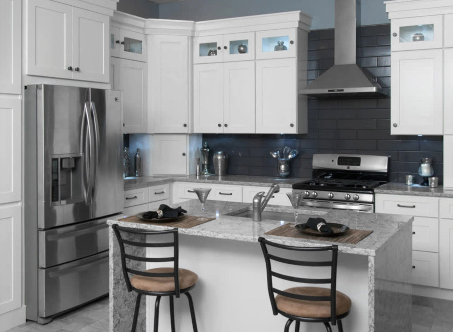 Prescott White Shaker Cabinets