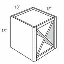 White Shaker 18" Wine Storage Cube Pre-Assembled