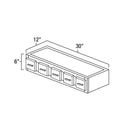 Platinum Shaker 6" x 30" Wall Spice Cabinet