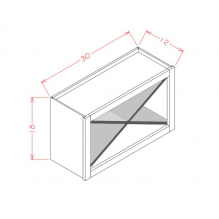 Shaker White 30" Wine X Rack Kit for WOC3018