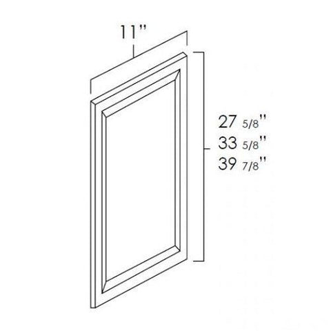 Toffee Shaker 12" x 30" Decorative Panel