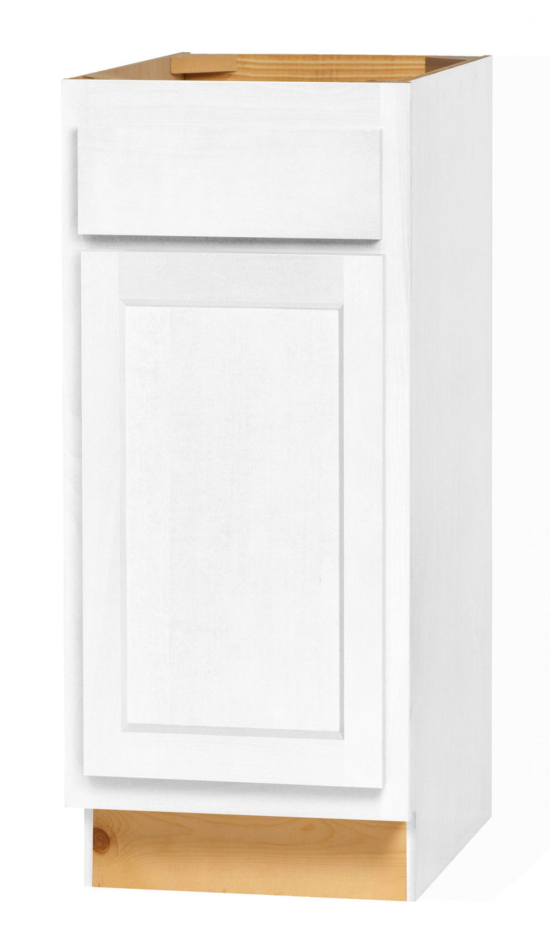 DWhite Shaker 15" Single Door Base Cabinet