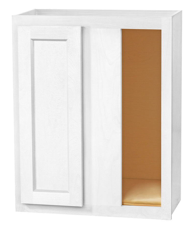 DWhite Shaker 24" X 30"H Wall Corner Cabinet