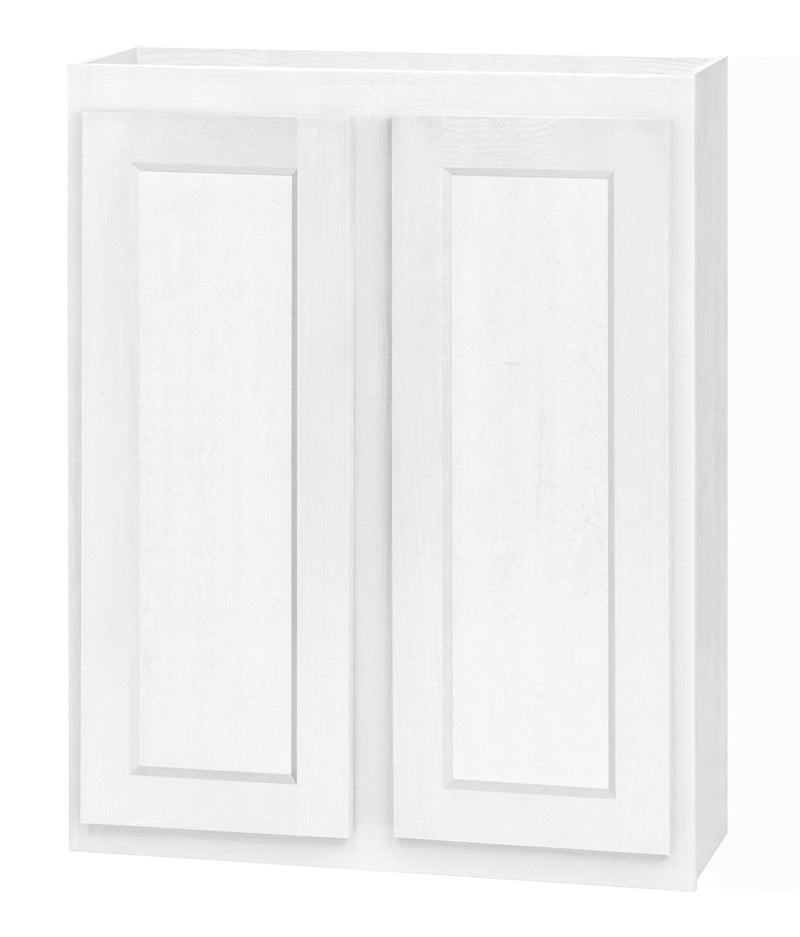 DWhite Shaker 27" X 30"H Double Door Wall Cabinet