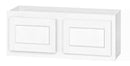 DWhite Shaker 30" X 12"H Double Door Wall Cabinet