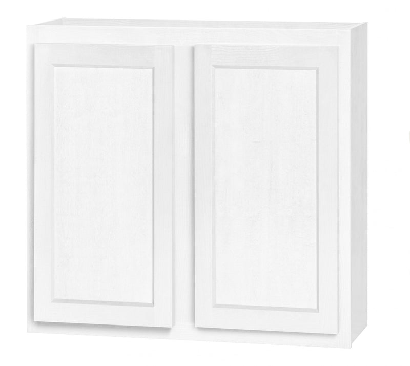 DWhite Shaker 33" X 30"H Double Door Wall Cabinet